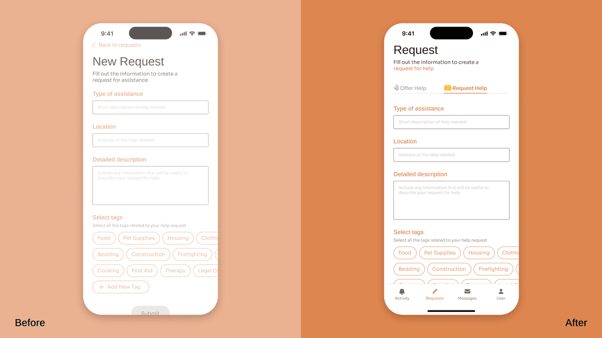 Make a Help Request Update